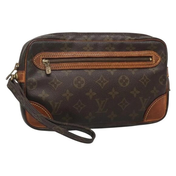 LOUIS VUITTON Monogram Marly Dragonne GM Clutch Bag M51825 LV Auth BA4895 - Picture 1 of 16
